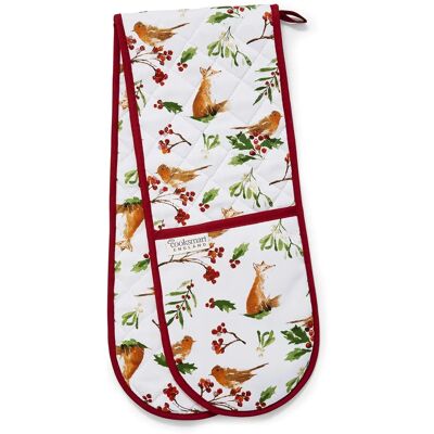 Cooksmart A Winters Tale Oven Glove - Double, Festive Cooksmart A Winters Tale Oven Glove - Double, Festive