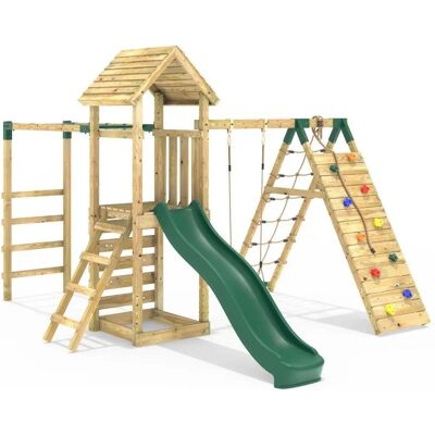 Rebo Children's Climbing Frame - Swings - Slide - Playset Rebo Children's Climbing Frame - Swings - Slide - Playset
