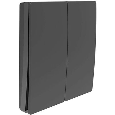 ENER-J - Wireless Kinetic 2 Gang Switch Eco Series - Black - Switch ENER-J - Wireless Kinetic 2 Gang Switch Eco Series - Black - Switch