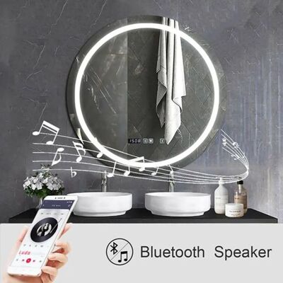 ENER-J - 70 cm Round Bathroom Mirror - Bluetooth - Mirror ENER-J - 70 cm Round Bathroom Mirror - Bluetooth - Mirror
