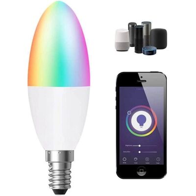 ENER-J - Smart Candle Bulb - E14 Base - RGB+CCT - Light bulb ENER-J - Smart Candle Bulb - E14 Base - RGB+CCT - Light bulb