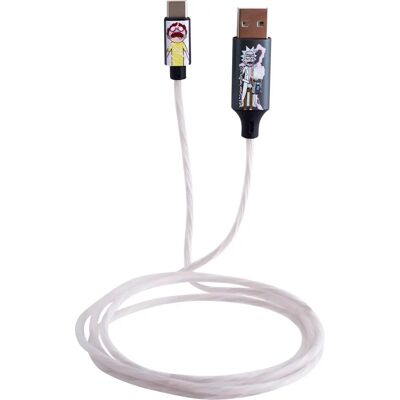 Câble lumineux USB A à C Rick & Morty - 1,2m - Publicité Câble lumineux USB A à C Rick & Morty - 1,2m - Publicité