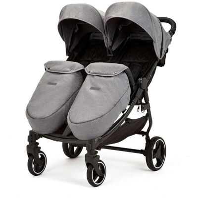 Poussette Double Venus Prime Ickle Bubba - Space Grey - Publicité Poussette Double Venus Prime Ickle Bubba - Space Grey - Publicité