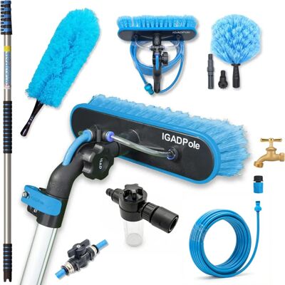 Igad - 6m Washing Kit - Water Fed Brush - Cobweb Duster Igad - 6m Washing Kit - Water Fed Brush - Cobweb Duster