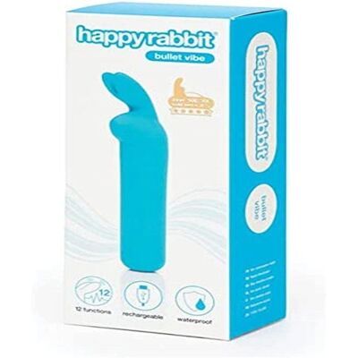 Happy Rabbit - Oplaadbare Vibrerende Bullet Blauw Happy Rabbit - Oplaadbare Vibrerende Bullet Blauw
