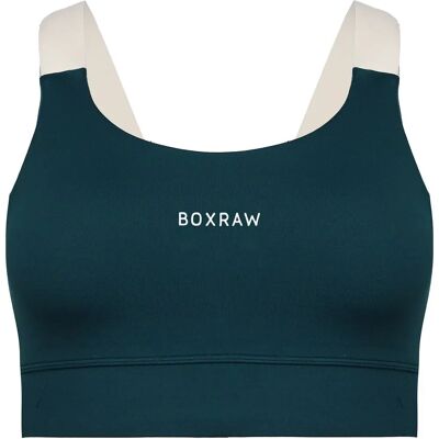 BoxRaw Alicia Sports BH - Turquoise - V-vorm Rugonderstützung BoxRaw Alicia Sports BH - Turquoise - V-vorm Rugonderstützung
