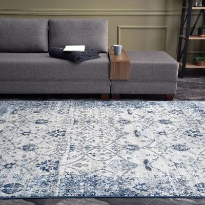 THE RUGS Montana Collection Vintage Rugs - Navy 160cm x 230cm THE RUGS Montana Collection Vintage Rugs - Navy 160cm x 230cm