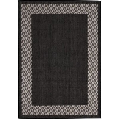 THE RUGS Black Outdoor Rug 120x170cm - Ecology Collection THE RUGS Black Outdoor Rug 120x170cm - Ecology Collection