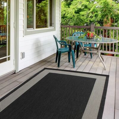 THE RUGS - Ecology Collection Outdoor Rugs - Black - 200x290 cm - Rug THE RUGS - Ecology Collection Outdoor Rugs - Black - 200x290 cm - Rug