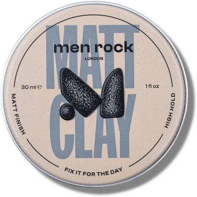 Men Rock Clay 30ml - Argile de coiffage mate pour cheveux épais - Publicité Men Rock Clay 30ml - Argile de coiffage mate pour cheveux épais - Publicité