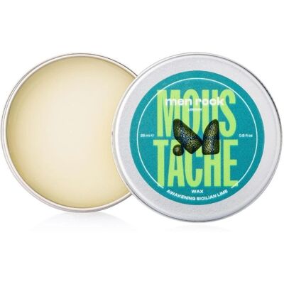 Menrock Awakening Cire pour Moustache - Citron Vert Sicilien - Fixation longue - Publicité Menrock Awakening Cire pour Moustache - Citron Vert Sicilien - Fixation longue - Publicité