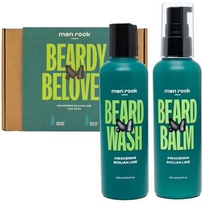 Men Rock Sizilianische Limette Bartpflege-Set - Bart Duo Kit Men Rock Sizilianische Limette Bartpflege-Set - Bart Duo Kit