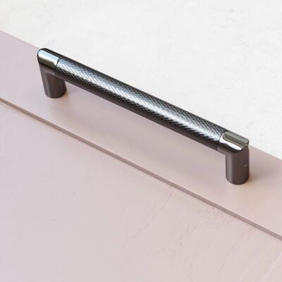 Handle & Home - Cupboard Handle - 160mm - Knurled Grey - Cabinet Handle Handle & Home - Cupboard Handle - 160mm - Knurled Grey - Cabinet Handle