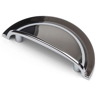 Unknown - 64mm Cup Handle - Polished Chrome - Cabinet Handle Unknown - 64mm Cup Handle - Polished Chrome - Cabinet Handle