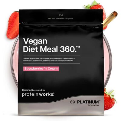 The Protein Works Vegan Strawberry Cream Meal Replacement - Meal Replacement Shake The Protein Works Vegan Strawberry Cream Meal Replacement - Meal Replacement Shake