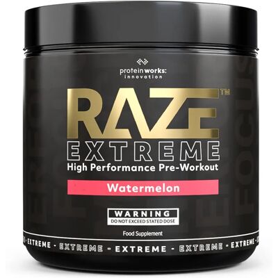 Protein Works Raze Extreme Pré-Workout Poudre - Créatine, Caféine & Bêta Alanine - Publicité Protein Works Raze Extreme Pré-Workout Poudre - Créatine, Caféine & Bêta Alanine - Publicité