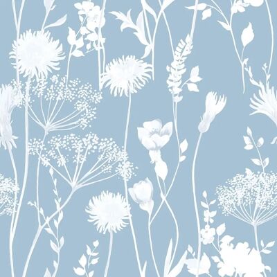 Papier Peint Floral Bleu Catherine Lansfield - Papier peint - Publicité Papier Peint Floral Bleu Catherine Lansfield - Papier peint - Publicité