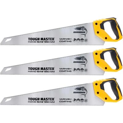 Tough Master Hand Saw 3pcs 550mm Varnish Coat Sk5 Steel Blade - Hand Saw Tough Master Hand Saw 3pcs 550mm Varnish Coat Sk5 Steel Blade - Hand Saw