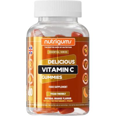 Nutrigums Witamina C 80mg Gummies Pomarańczowe - Witaminy i Suplementy Nutrigums Witamina C 80mg Gummies Pomarańczowe - Witaminy i Suplementy