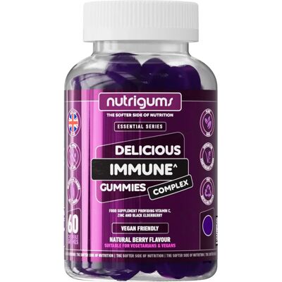 Nutrigums Immune Complex - Elderberry, Zinc, Vitamin C - Support Immunity Nutrigums Immune Complex - Elderberry, Zinc, Vitamin C - Support Immunity