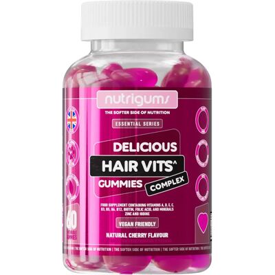 Nutrigums Hair Vitamin Complex Gummies - Hair, Skin, Nails Support Nutrigums Hair Vitamin Complex Gummies - Hair, Skin, Nails Support