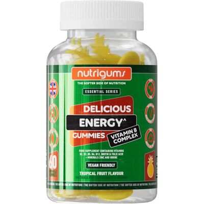 Nutrigums Energy Vitamina B Complex, 60 de bomboane jeleu - Witaminy i Energia Nutrigums Energy Vitamina B Complex, 60 de bomboane jeleu - Witaminy i Energia