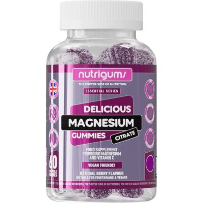 Nutrigums Magnesium Citrate - Forest Berry Flavor - 60 Gummies Nutrigums Magnesium Citrate - Forest Berry Flavor - 60 Gummies