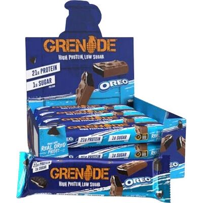 Grenade Protein Bar 12x60g Oreo Flavor Grenade Protein Bar 12x60g Oreo Flavor