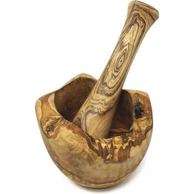 Verano - Olive Wood 14cm - Pestle & Mortar Set Verano - Olive Wood 14cm - Pestle & Mortar Set