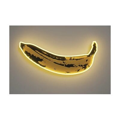 Placa de neon Banana da Yellowpop e Andy Warhol - Decoração luminosa Placa de neon Banana da Yellowpop e Andy Warhol - Decoração luminosa