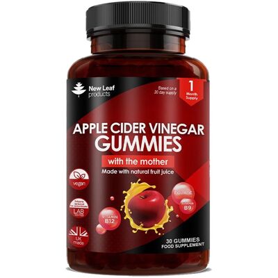 New Leaf Apple Cider Vinegar Vegan Gummies - 30 Day Supply New Leaf Apple Cider Vinegar Vegan Gummies - 30 Day Supply