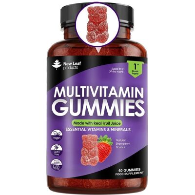 New leaf health Multivitamin Gummies - Vegetarian +14 Vitamins & Minerals for Men & Women New leaf health Multivitamin Gummies - Vegetarian +14 Vitamins & Minerals for Men & Women