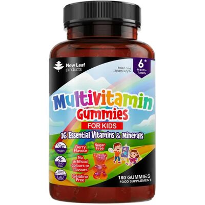 NEW LEAF HEALTH - Kids Multivitamin Gummies - Zinc NEW LEAF HEALTH - Kids Multivitamin Gummies - Zinc