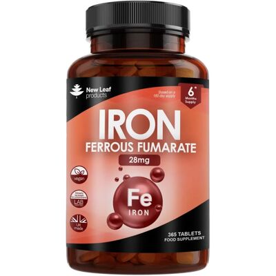 New Leaf Health Gentle Iron 15mg - Ferrous Fumarate Supplements - 1 Year Supply New Leaf Health Gentle Iron 15mg - Ferrous Fumarate Supplements - 1 Year Supply
