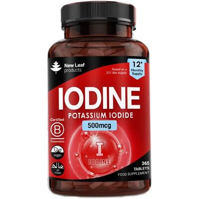 New leaf health Iodine Tablets 150mcg Vegan Thyroid Support - 12 Month Fill New leaf health Iodine Tablets 150mcg Vegan Thyroid Support - 12 Month Fill