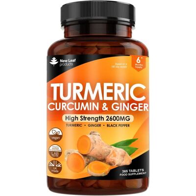 New leaf health Turmeric Ginger Black Pepper Tablets - Dietary Supplements New leaf health Turmeric Ginger Black Pepper Tablets - Dietary Supplements