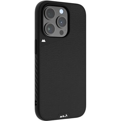 Mous - Limitless 5.0 - Black Leather - MagSafe - Capa de telemóvel Mous - Limitless 5.0 - Black Leather - MagSafe - Capa de telemóvel