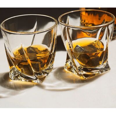 Vaso de whisky Thumbs Up 1002824 - 2 unidades, 295ml, Transparente, Set con giro Vaso de whisky Thumbs Up 1002824 - 2 unidades, 295ml, Transparente, Set con giro