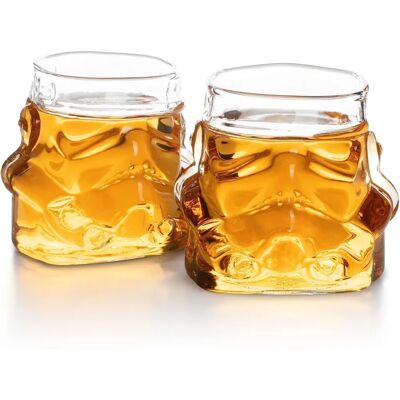 Thumbs Up Stormtrooper Whiskey Gläser - Set aus 2 - Gläser und Untersetzer Thumbs Up Stormtrooper Whiskey Gläser - Set aus 2 - Gläser und Untersetzer