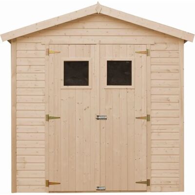 Casetta da giardino Timbela con finestre - 4 m² - Pannelli in legno naturale - M351 Casetta da giardino Timbela con finestre - 4 m² - Pannelli in legno naturale - M351