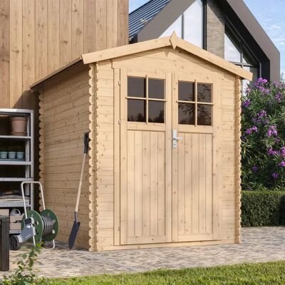 Timbela Wooden Garden Shed - 2.82 m² - Natural Light, Waterproof Roof Timbela Wooden Garden Shed - 2.82 m² - Natural Light, Waterproof Roof