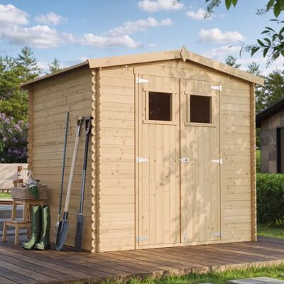 Timber Garden Shed - Natural Light, Waterproof OSB Roof - 4.33m² Timber Garden Shed - Natural Light, Waterproof OSB Roof - 4.33m²