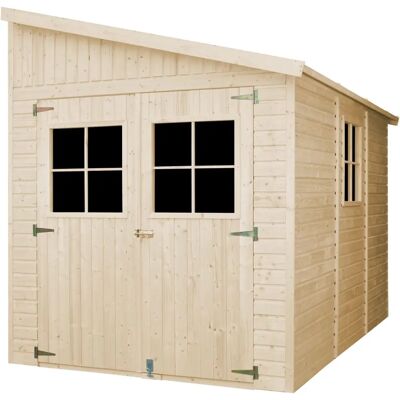 Timbela Puutarhavaja - Luonnollinen Puu, 6 m², Kaksinkertaiset Ovet - Puutarhatuote Timbela Puutarhavaja - Luonnollinen Puu, 6 m², Kaksinkertaiset Ovet - Puutarhatuote