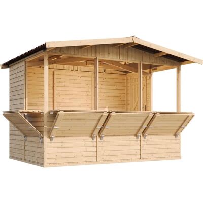 TIMBELA Gartenschuppen - Wetterfest, Sicher, 6 m2 TIMBELA Gartenschuppen - Wetterfest, Sicher, 6 m2