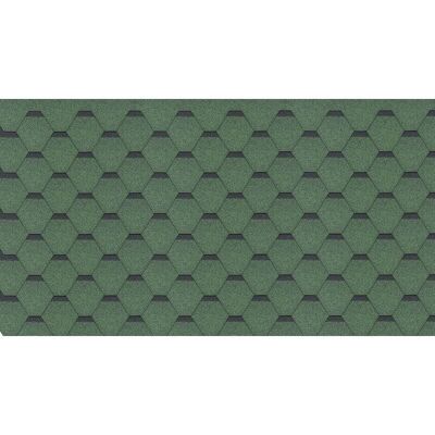 Timbela - Tejas hexagonales verdes de roca - Cubierta 3 m² Timbela - Tejas hexagonales verdes de roca - Cubierta 3 m²