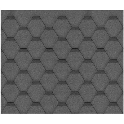 Tejas hexagonales Rock negra de Timbela - Cubierta 3m2 Tejas hexagonales Rock negra de Timbela - Cubierta 3m2