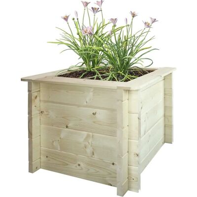 Timbela Jardinera Elevada de Madera - 58x58x46cm - Macetas de Exterior Timbela Jardinera Elevada de Madera - 58x58x46cm - Macetas de Exterior