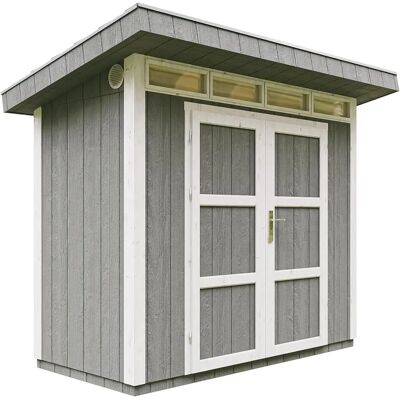 Caseta de jardín de madera LP SmartSide 3m² con suelo y baldosas Caseta de jardín de madera LP SmartSide 3m² con suelo y baldosas
