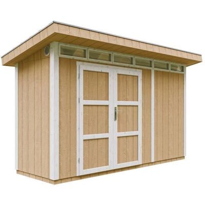 TIMBELA Puutarhakeittiö - 4,3m² SmartSide Puu-paneelit - lattialla TIMBELA Puutarhakeittiö - 4,3m² SmartSide Puu-paneelit - lattialla