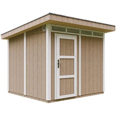Caseta de jardín TIMBELA - Paneles de madera SmartSide - 5,9 m² - con suelo y baldosas bituminosas Caseta de jardín TIMBELA - Paneles de madera SmartSide - 5,9 m² - con suelo y baldosas bituminosas